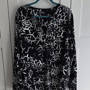 Samoon Abstract Print Blouse – ECOVERO Viscose – Size 18